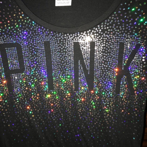 ✨✨PINK Victoria’s Secret SEQUIN RARE LMITED EDITION Vintage tee✨✨ - Picture 8 of 13